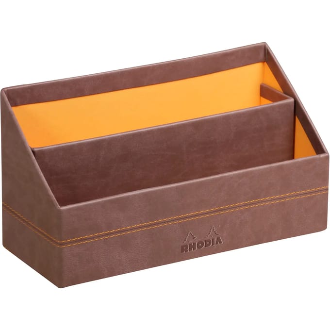 Italian faux leather brievenhouder Rhodia