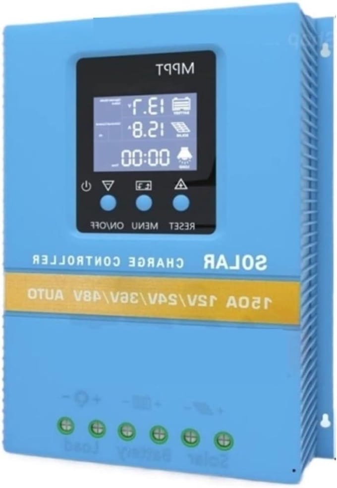 Zonne Laadregelaar - MPPT Controller - Energie Beheer - Hybride Oplaadtechnologie - 100A - Zwart