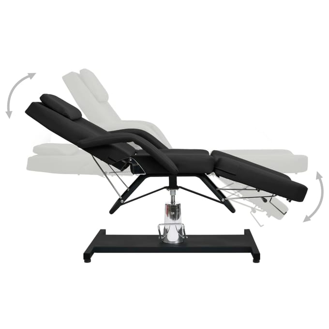 vidaXL - Massagetafel - 180x62x(87-112) - cm - zwart