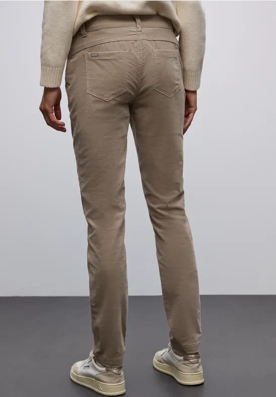 Corduroy broek in casual pasvorm