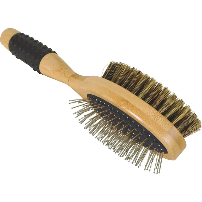 Dubbele hondenborstel Zolux Bambou