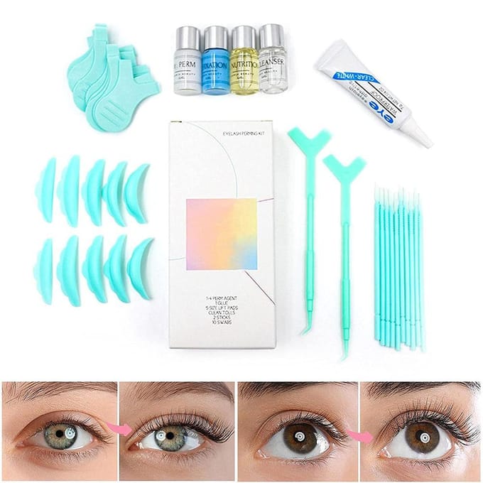 Wimperlift Kit Lashlifting Set Wimperlift Wimperpermanent Kit voor Feest Bruiloft Dagelijks white