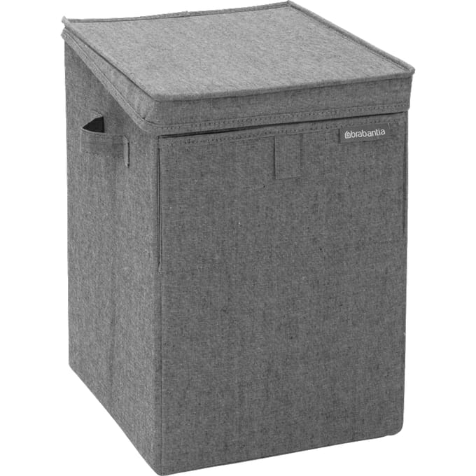 Brabantia Wasmand - met Deksel - Stapelbaar - 35 l - Pepper Black