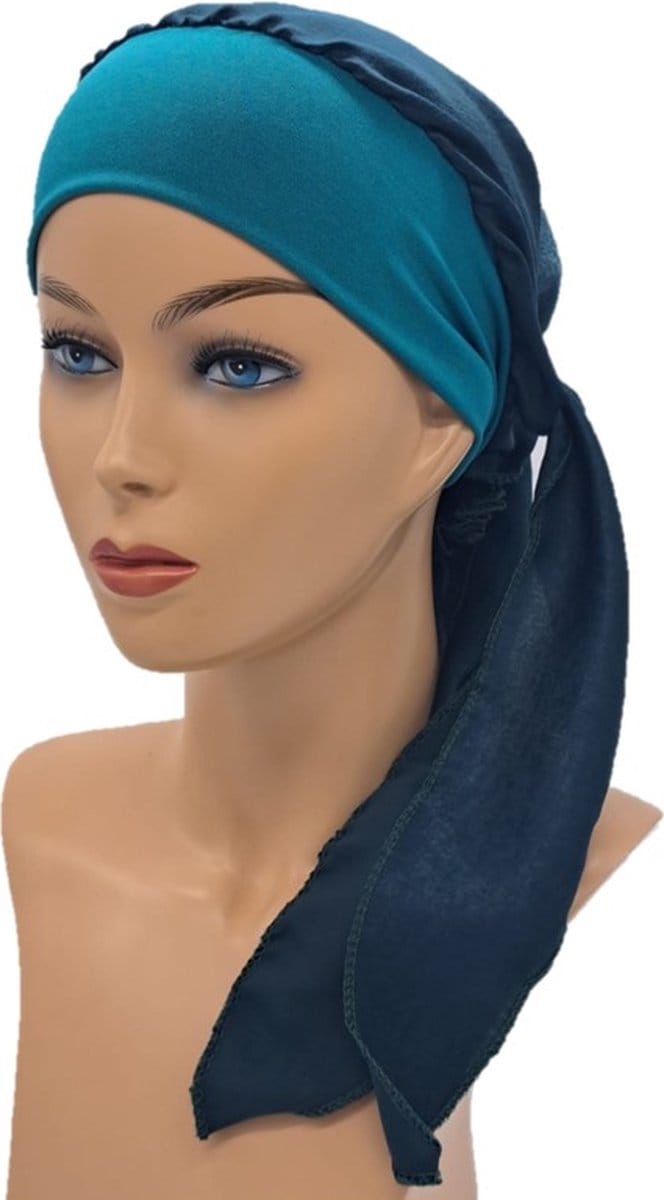 Johnson Headwear® - Chemo wikkelmuts - Dames muts - Kleur: Groen - Chemo Cap - Muts - Cap - Hoofddeksel - Zomer Mutsje