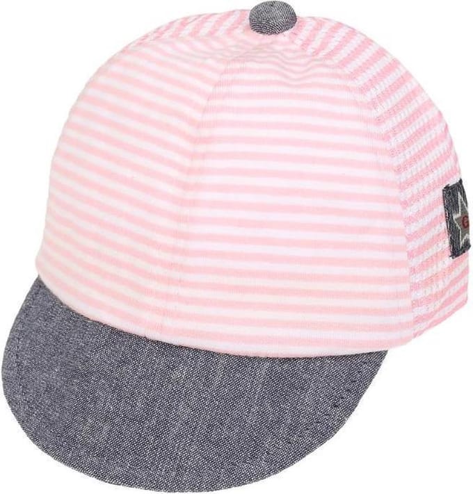 Baby petje | koel | verstelbaar | roze/wit