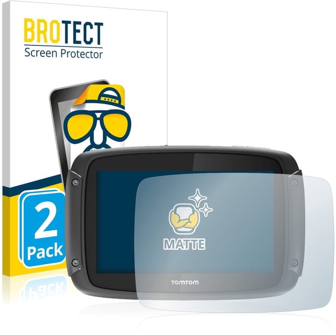 BROTECT - Screenprotector voor TomTom Rider 450 - Folie Beschermfolie matte 2 Stuks