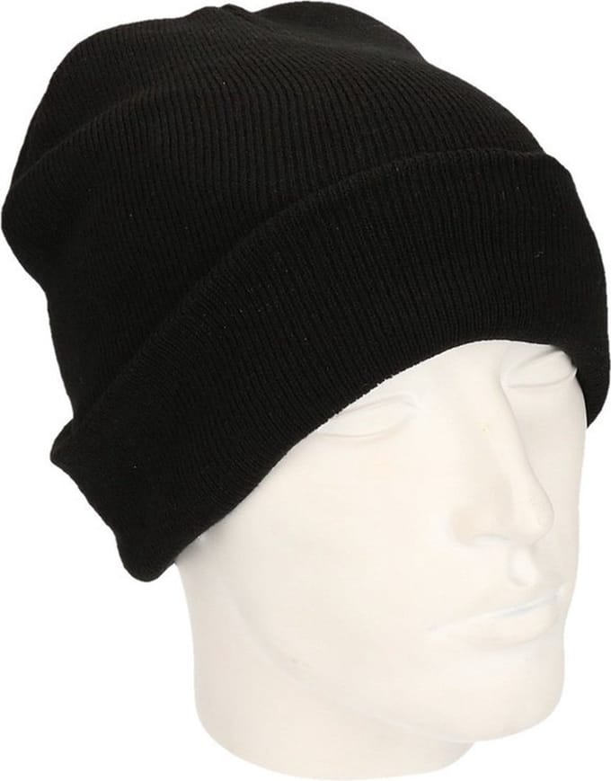 Basic zwarte wintermuts Thinsulate voor dames