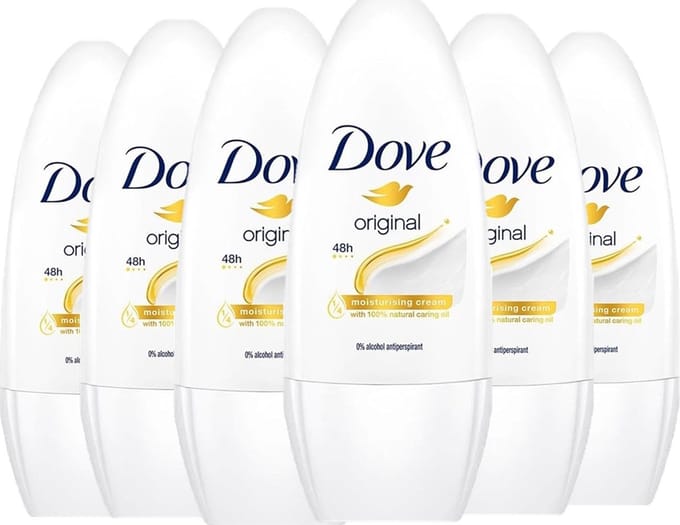 Dove Original Deodorant Roller - 6 x 50 ml - Voordeelverpakking
