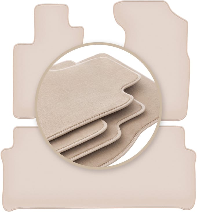 PREMIUM beige vloermatten voor: Honda CR-V II SUV 2001-2006