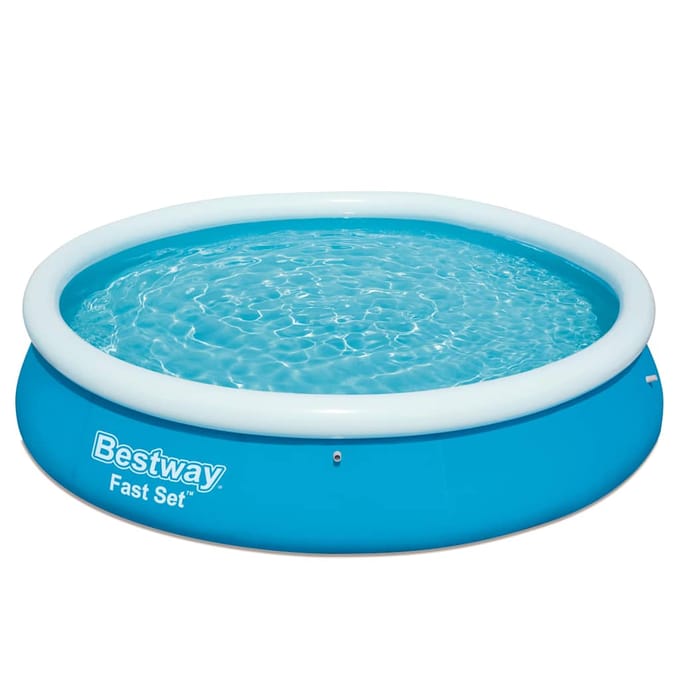 Bestway snel opzet zwembad - 366 x 76 cm, blauw met witte rand