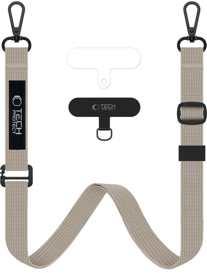 Tech-Protect C65 Rope Crossbody Leash - Beige