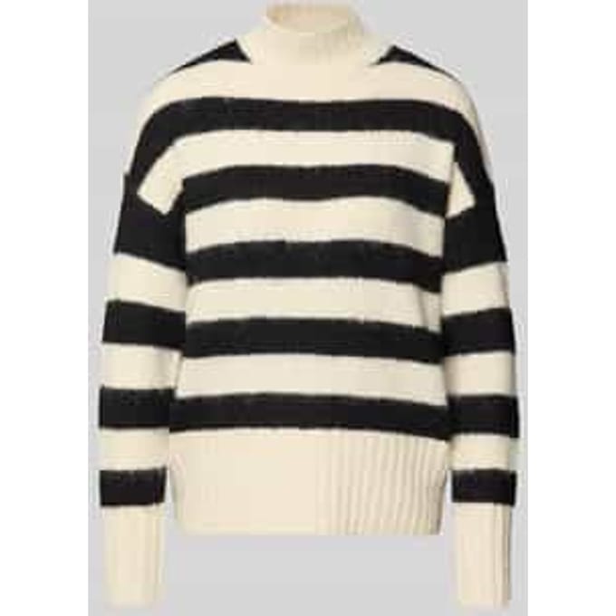Gebreide pullover met ribboorden, model 'ILENE'
