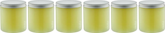 Bodyscrub-Gel Hamam - 400 gram - Pot met aluminium deksel - set van 6 stuks - Hydraterende Lichaamsscrub