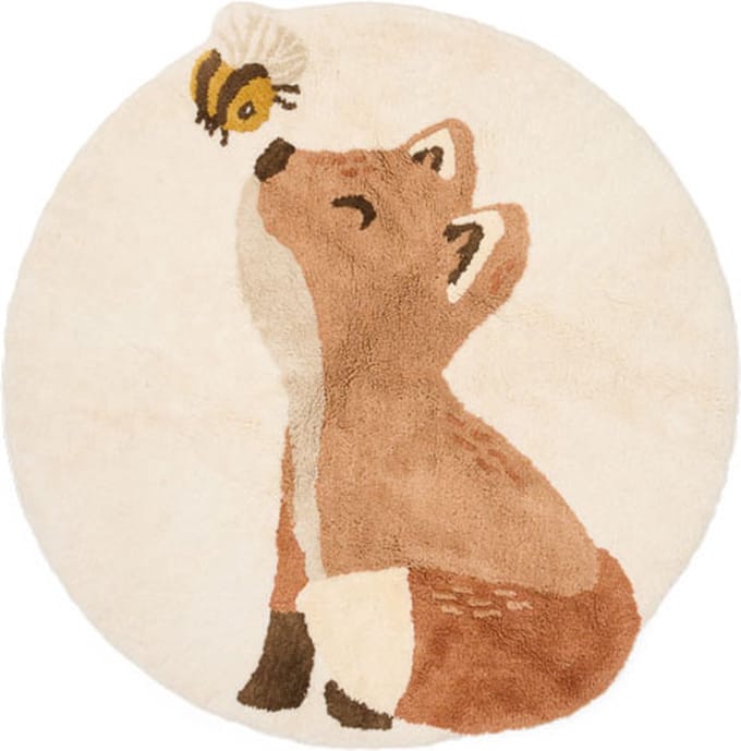 Vloerkleed vos - Beige - Forest Friends