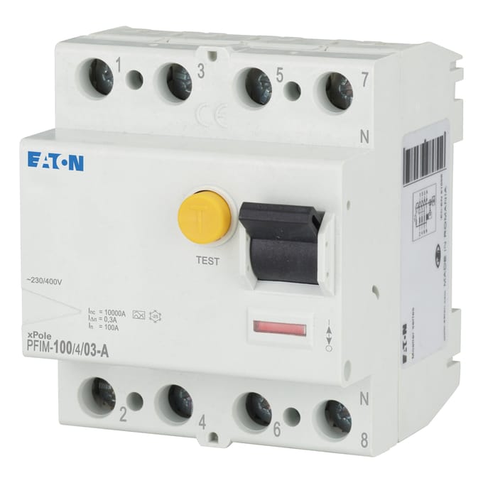 Eaton PFIM 4P 100A Type A RCCB Aardlekautomaat - 102871 - E3T8X