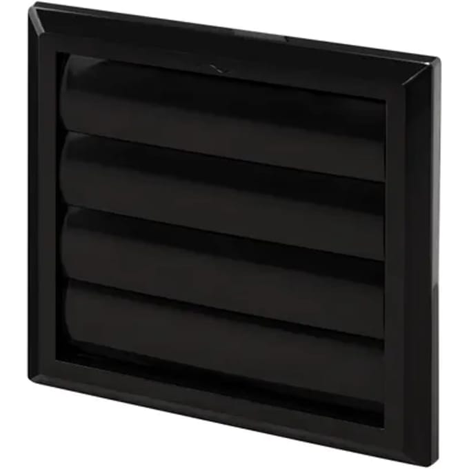 Sencys Overdrukrooster Lamel Ø150/160mm Kunststof Zwart