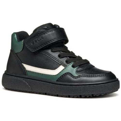 GEOX THELEVEN JONGENS Sneakers - ZWART/GROEN - Maat 28
