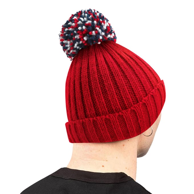 Beechfield Unisex Hygge muts voor volwassenen (Klassiek rood)