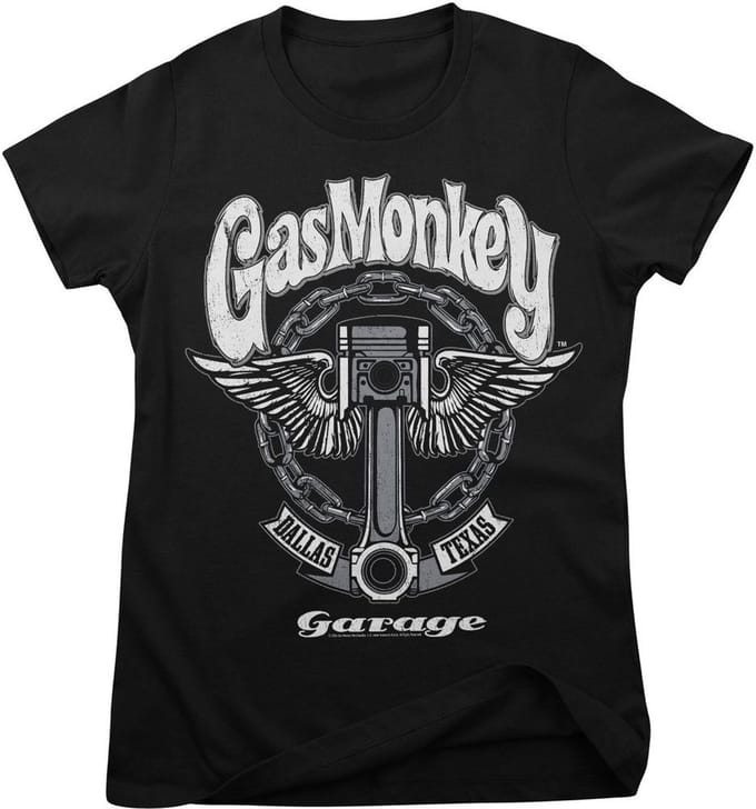 Gas Monkey Garage T-shirt Big Piston Girly Tee GMG-5-GMG026-H93-12