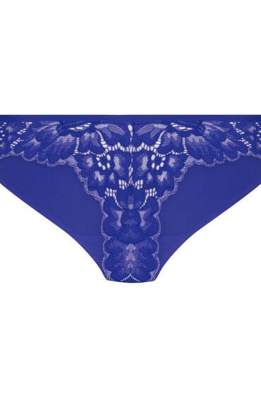 Hunkemöller Dames Lingerie Invisible string Lace Back - Blauw - maat M