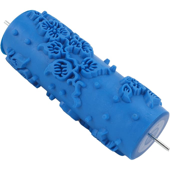 Kunst Textuur Roller Multifunctioneel Rond Wasbaar Herbruikbaar Decoratief Embossing Rubber Roller voor