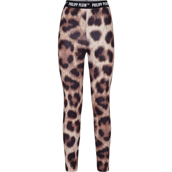 Broek Met Hoge Taille Leopard