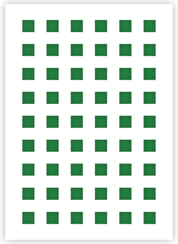 QBIX Vierkantjes Patroon Sjabloon - A5 Formaat - Kunststof - Stencil