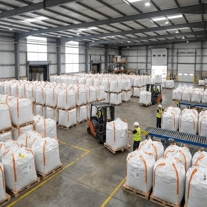 10x | Big Bag met afsluitschort 90x90x110cm | 1500KG