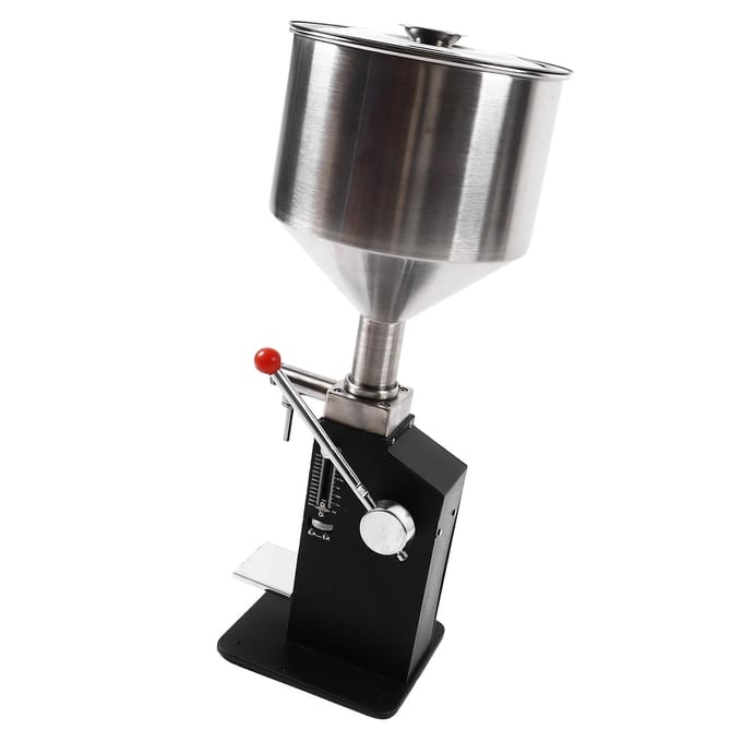 Machine de Remplissage Manuelle pour Pâte Liquide Réglable 5?Remplisseuse de bouteilles en acier inoxydable 60 ml pour pâtes gray