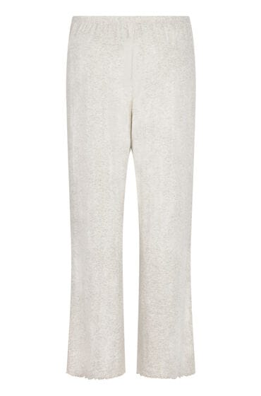 Hunkemöller Dames Nachtmode Pyjamabroek Loose Pointelle - Grijs - maat L