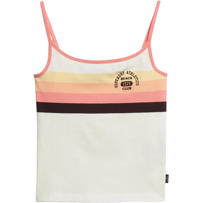 Superdry - Athletic Essentials Cami Top met logo - Dames - Vesten