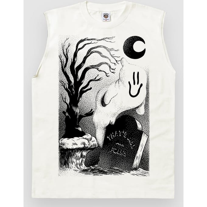 The Dudes Ghost Cliff Front Classic Standard T-Shirt wit