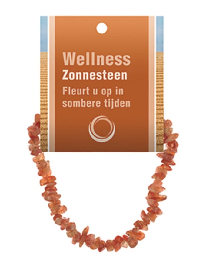 Zonnesteen splitarmband + kaart