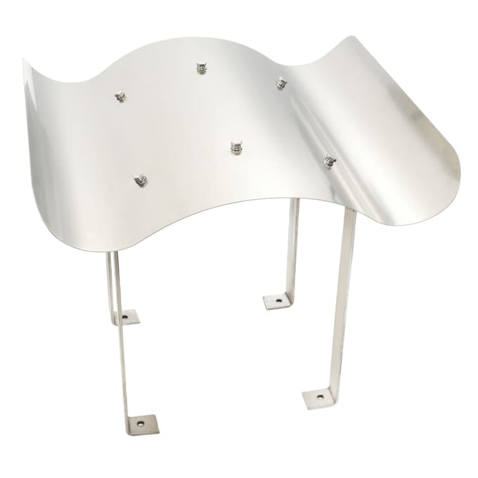 vidaXL Schoorsteenkap roestvrij staal 70 x 70 x 37 cm