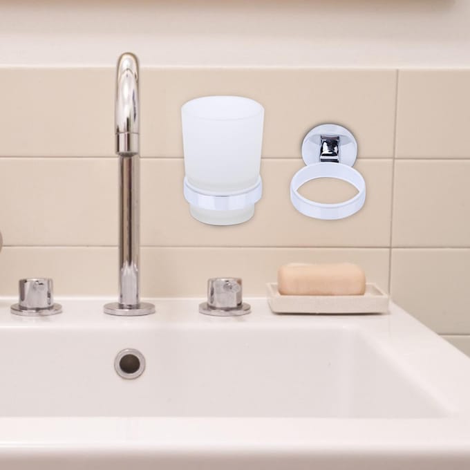 Moderne Tandenborstelbekerhouder Badkameraccessoires Producten Wandmontage (220210) white