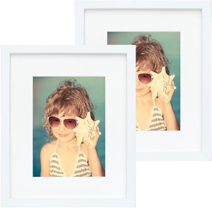 BD art Basic Serie - Fotolijst - Wit - 20x25 cm - Passe-partout 13x18 cm