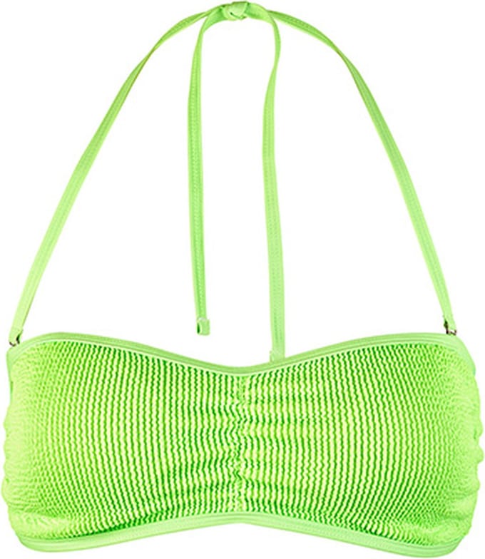 BECO crinkle bikini topje - B-cup - neon groen - maat 36
