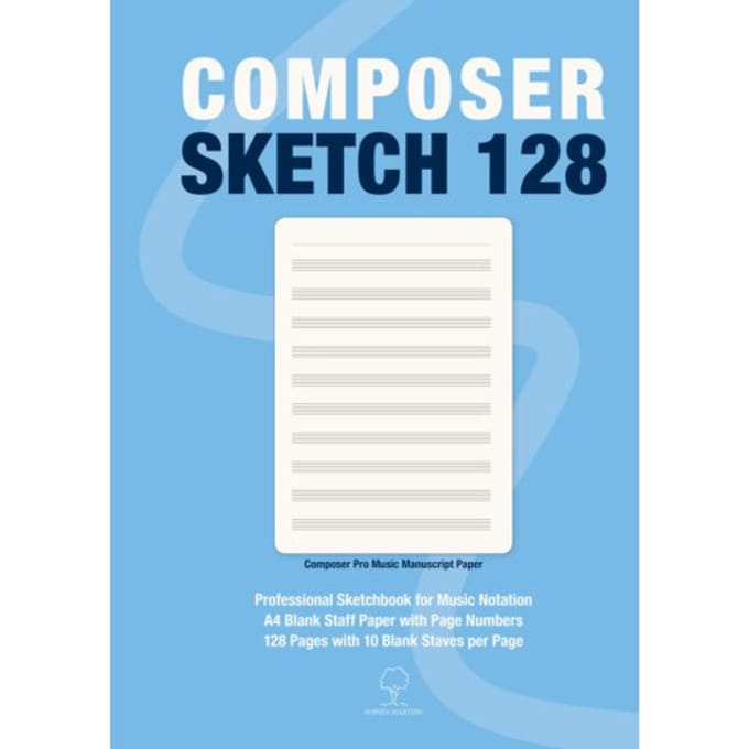 Composer Sketch 128 - Composer Pro Premium Muziekpapier - Sophia Martins