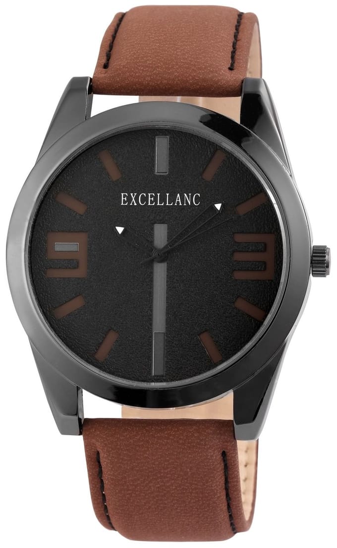 AKZENT Herenhorloge kunstleer Mineralglas