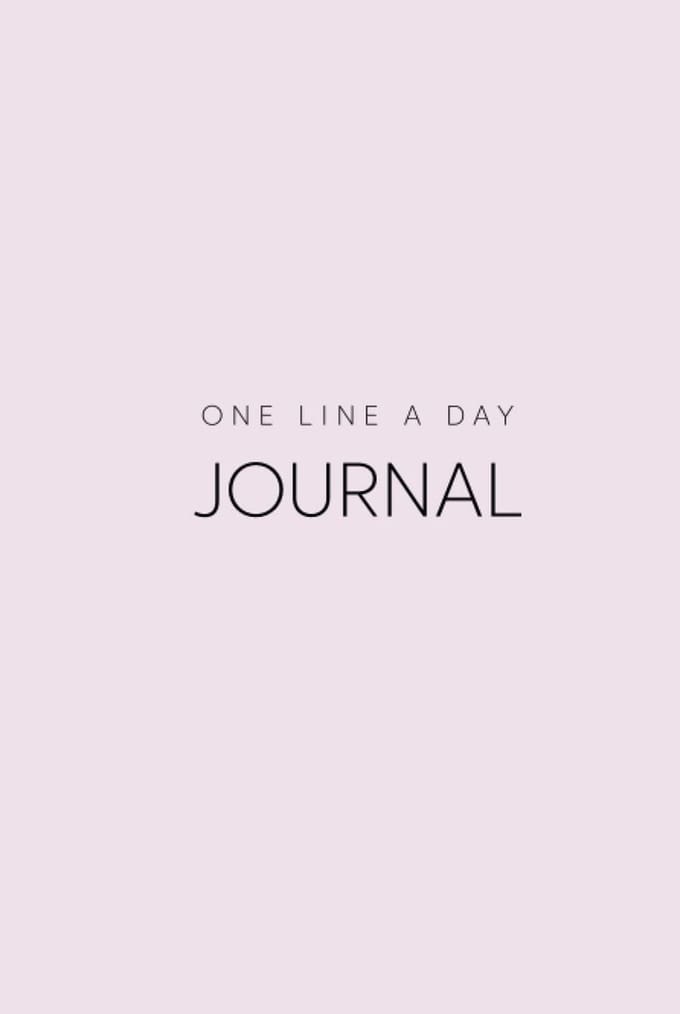 Undated, Dotted line, One Line A Day 5-Year Journal