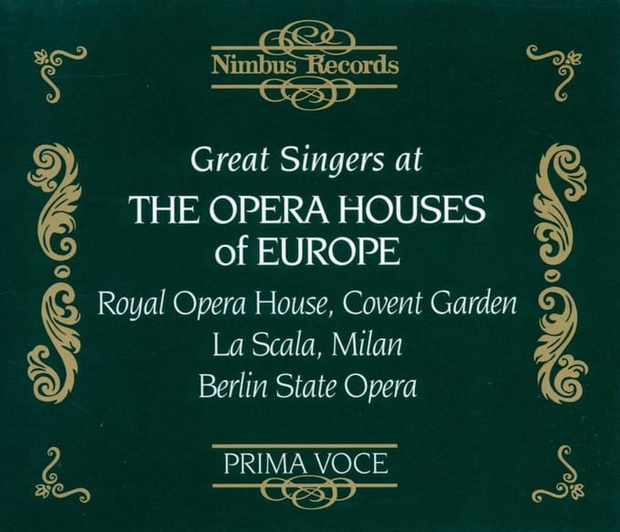 Various Artists - Great Singers At The Opera Houses Of Europe (3 CD)