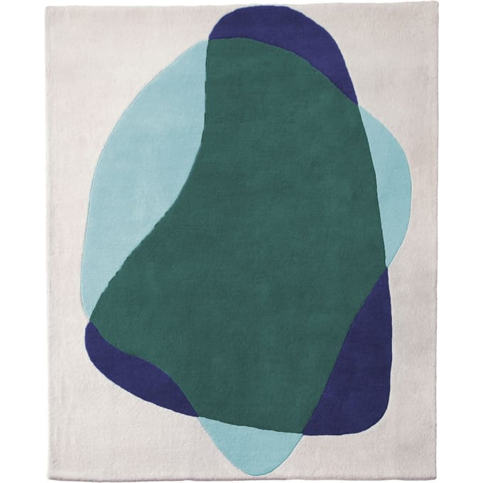 Harto - Serge vloerkleed - groen/blauw