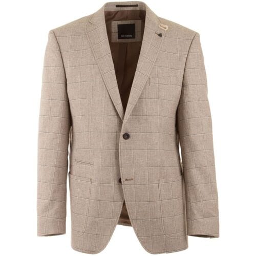 Roy Robson Colbert Two-Tone Windowpane Check Zand / male
