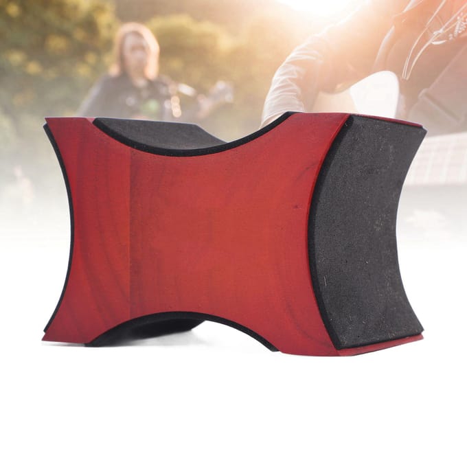 Oreiller de Support de Manche de Guitare Bois d'Érable Multifonctionnel Berceau de Support de Manche de Guitare brown