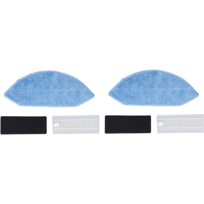 2 Sets Stofzuigerfilter Kit Veegmachine Dweil Doek Stofzuiger Accessoires voor U2 DGN22 gray