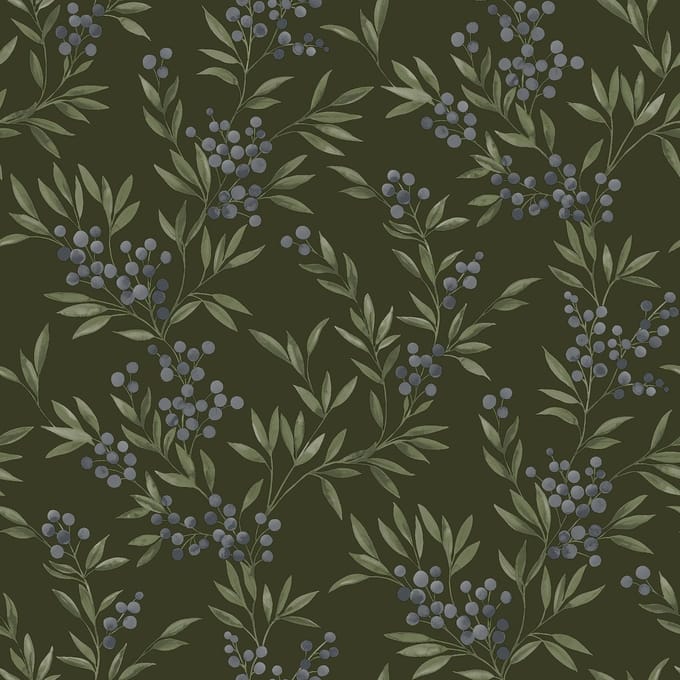 Boråstapeter Vliesbehang 4715 - Woodland - Botanisch Beige - 53cm x 10.05m