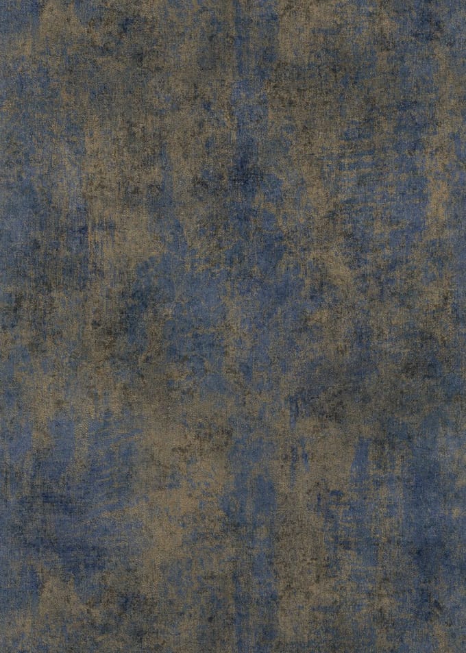 Erismann Vinylbehang 10438-08 - Elle 4 - Abstract Blauw - 53cm x 10.05m