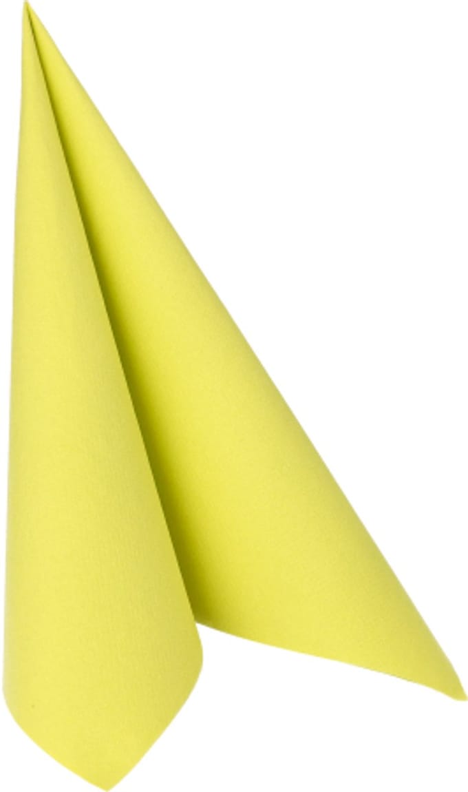 8x 20 Servetten ROYAL Collection 1/4 vouw 40 cm x 40 cm lime