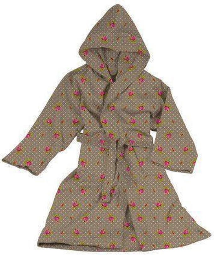 PiP Studio Badjas Roses & Dots - Maat S - Khaki