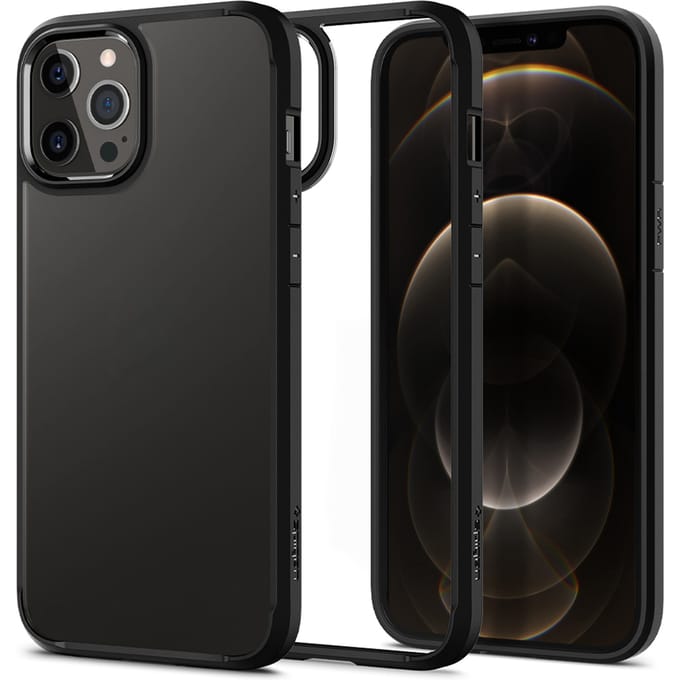 Spigen Ultra Hybrid Apple iPhone 12 / 12 Pro Hoesje Transparant/Zwart